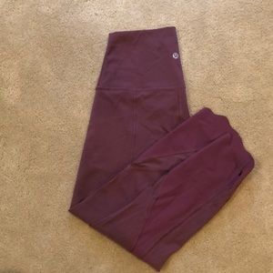 Lululemon Wonder Under Purple Leggings